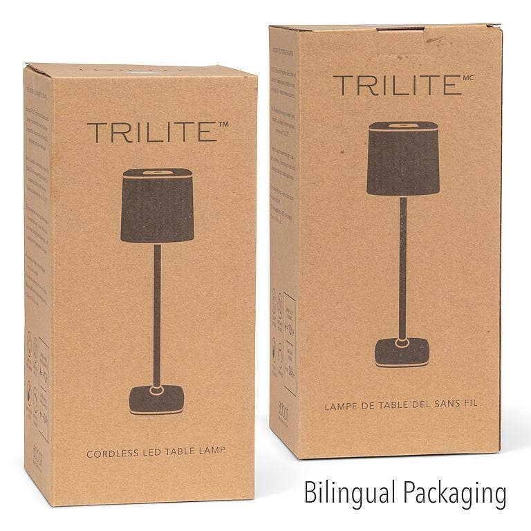 White Square Shade LED Table Light - Clearance