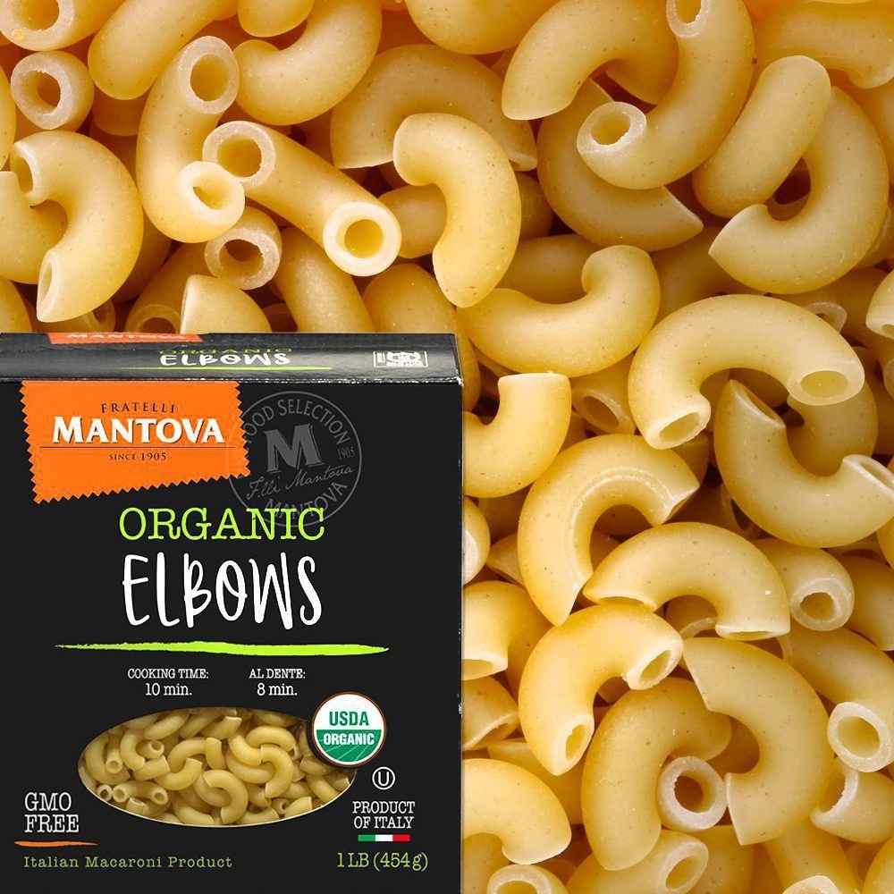 Mantova Organic Elbow Pasta, 1 lb.: 1 pack