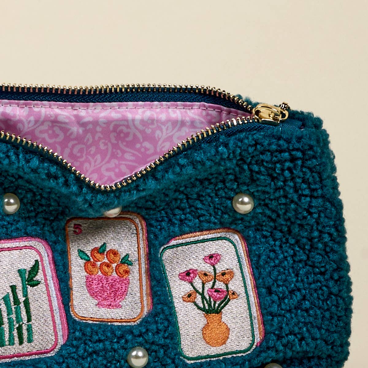 Teddy Pouch–It's Mahj Time