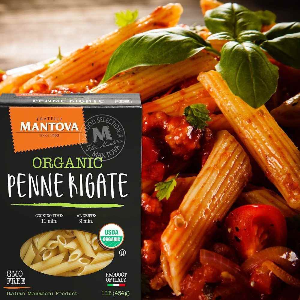 Mantova Organic Penne Rigate Pasta, 1 lb