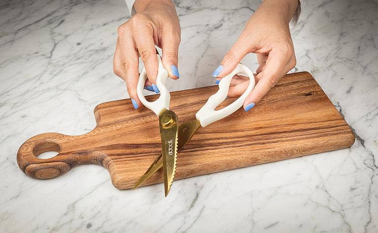 Multi Purpose Kitchen Shears-9"L: White