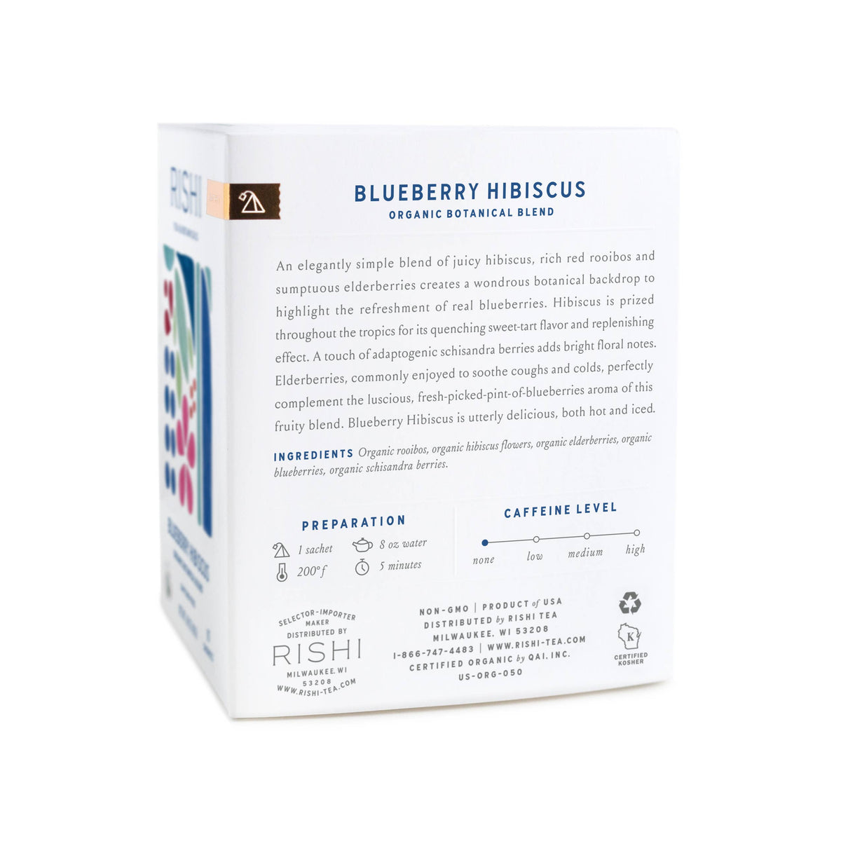 Blueberry Hibiscus Organic Herbal Tea Sachets