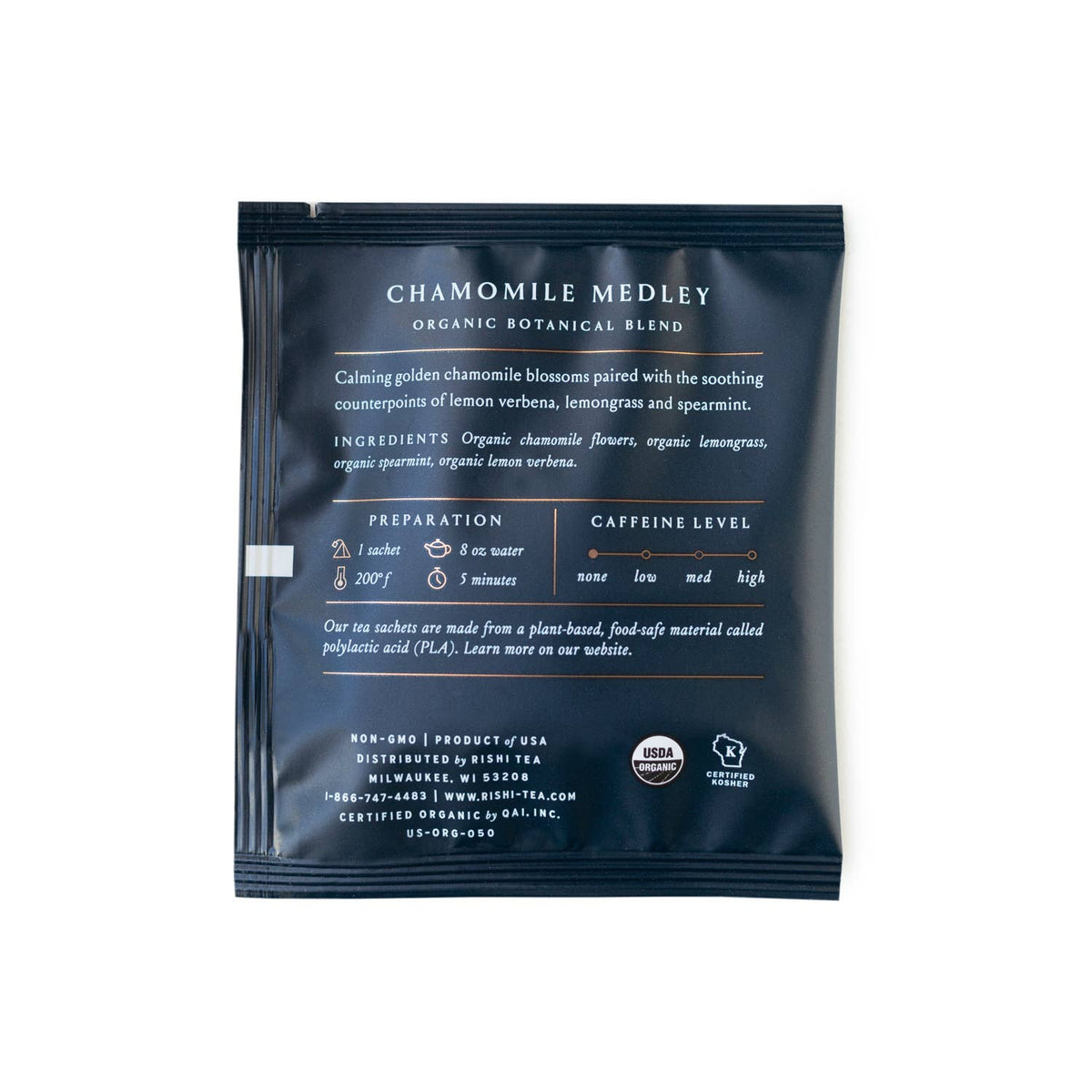 Chamomile Medley Organic Herbal Tea Sachets (Foodservice)