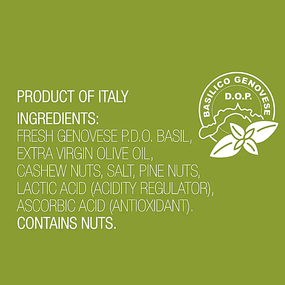 Co. Sanremo Basil Pesto PDO, 6.7 oz.