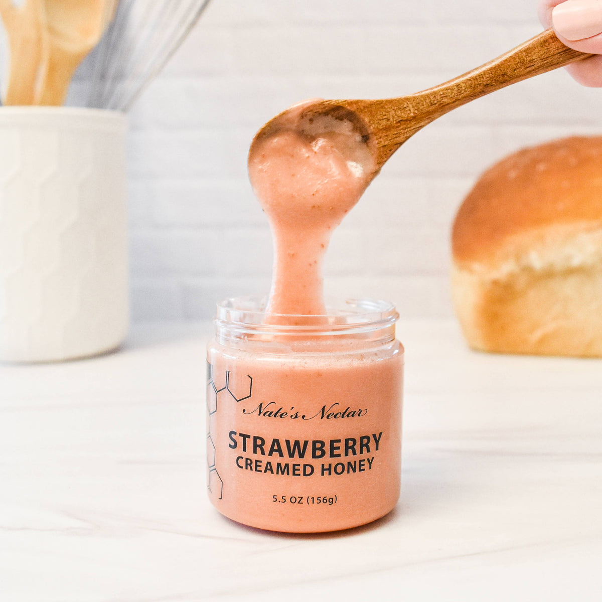 Strawberry Creamed Honey