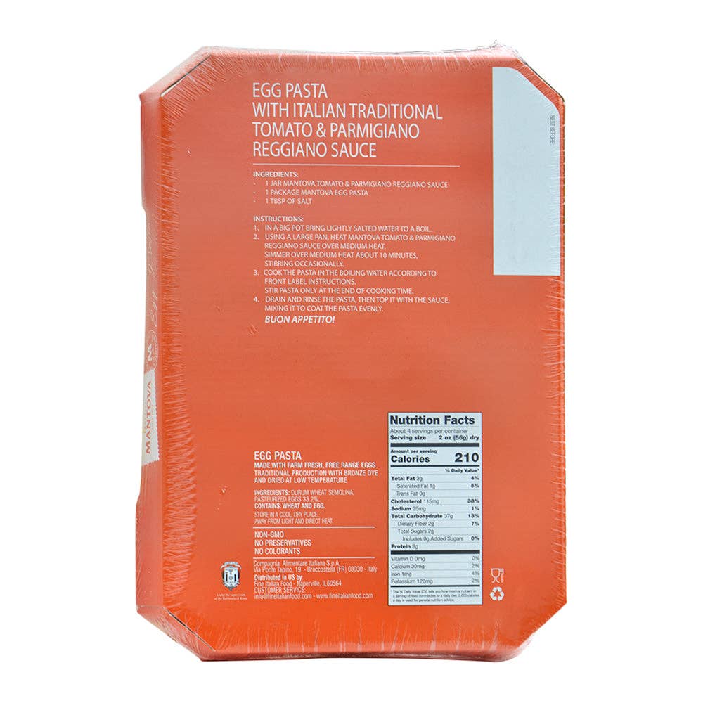 Mantova Egg Fettuccine Pasta, 8.8 oz.