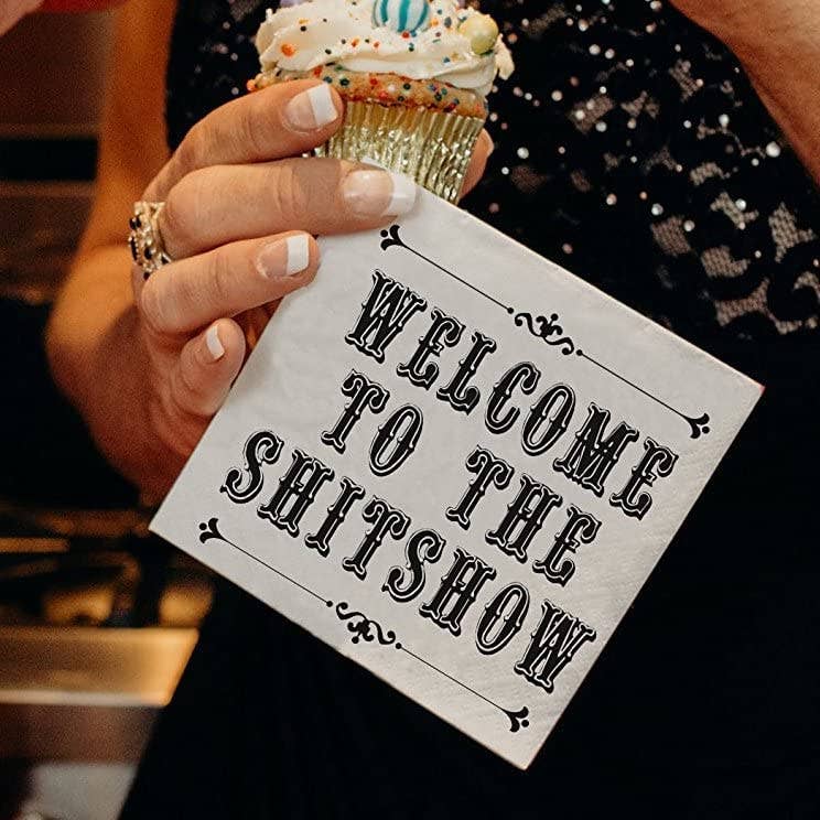 Funny Cocktail Napkin– WELCOME TO THE SHITSHOW Twisted Wares