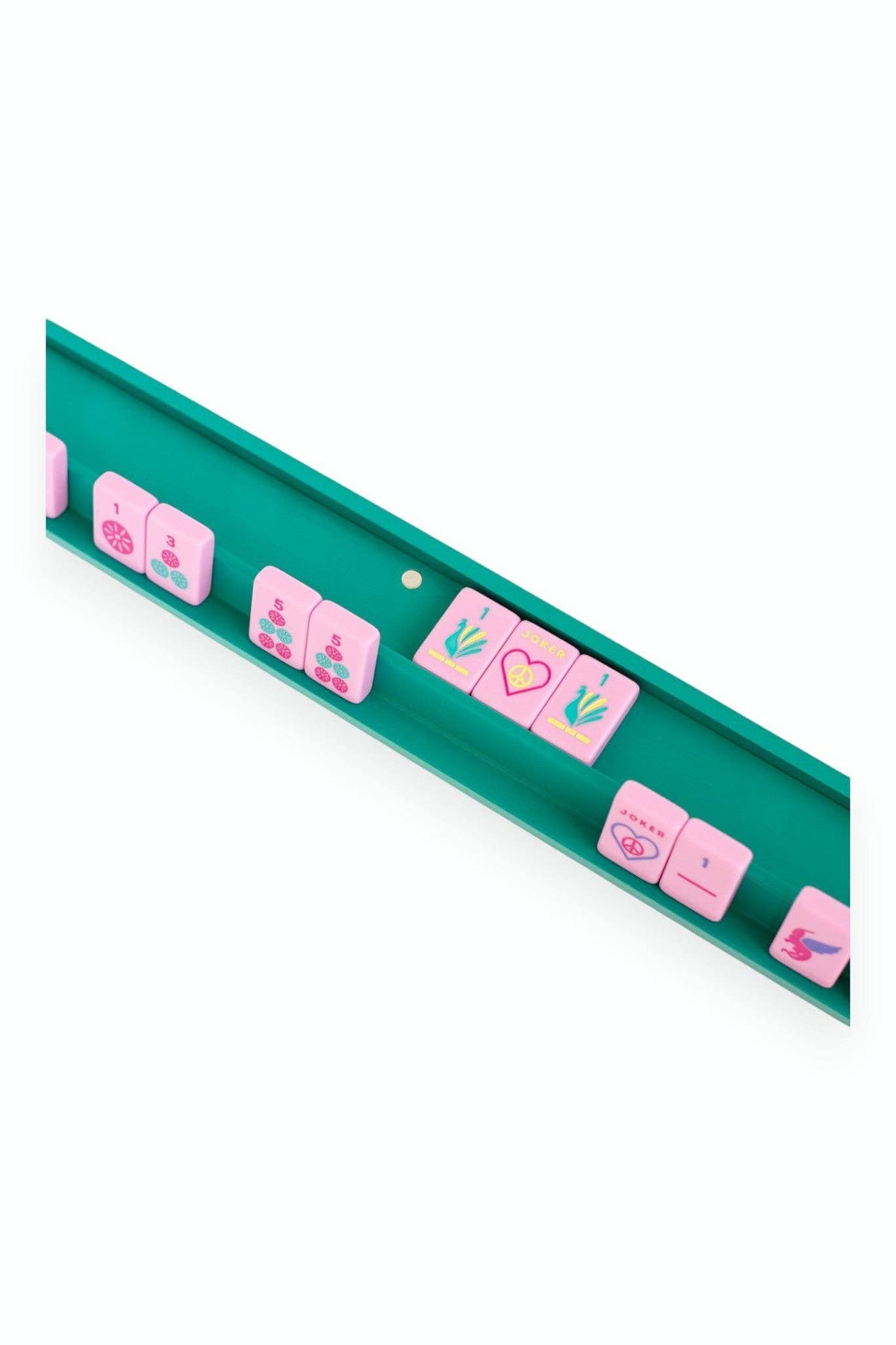 Mahjong Racks & Pushers (Set of 4): Aqua