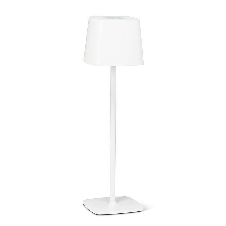 White Square Shade LED Table Light - Clearance
