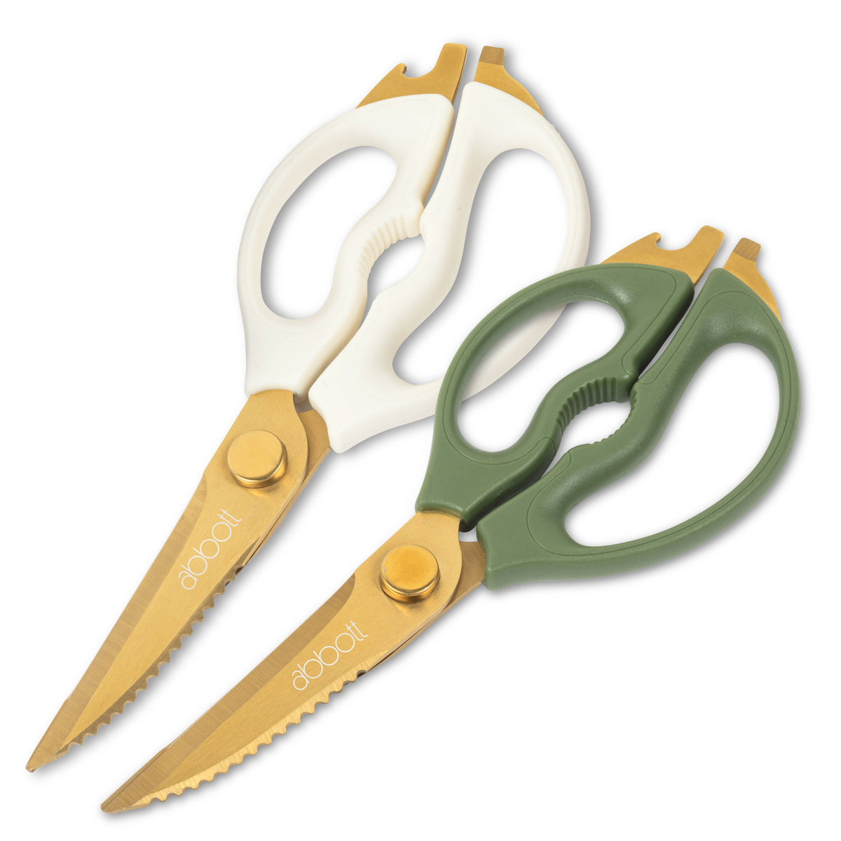 Multi Purpose Kitchen Shears-9"L: White