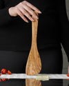Handmade Olive Wood Corner Spatula