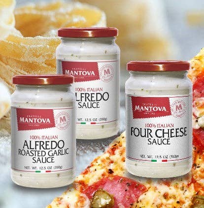 Mantova Italian Four Cheese Sauce, 12.5 oz