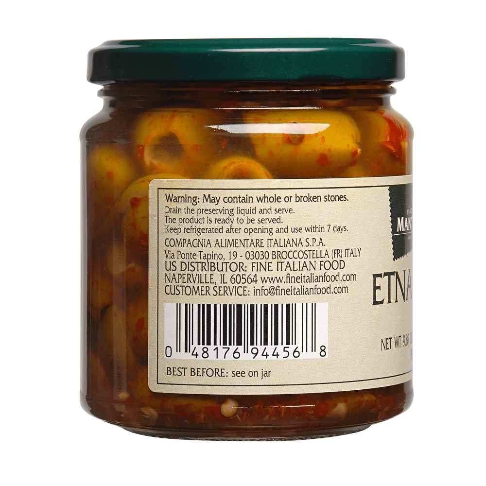 Mantova Etna Crushed Olives, 9.87 oz.