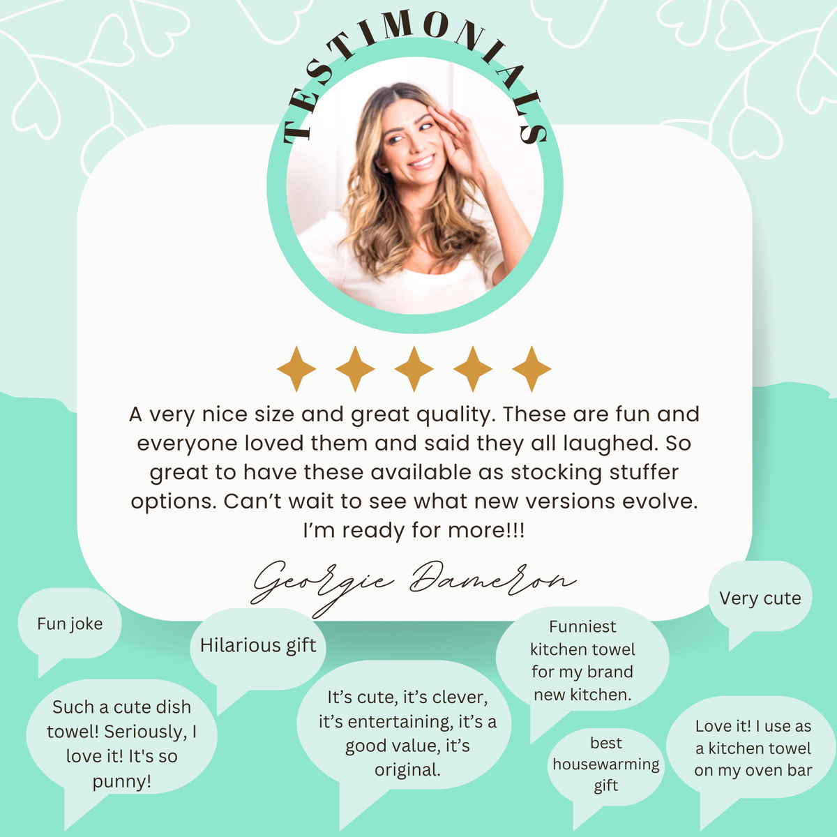 Colorful Dish Towels - Keep Your Gin Up - Gin, Martini