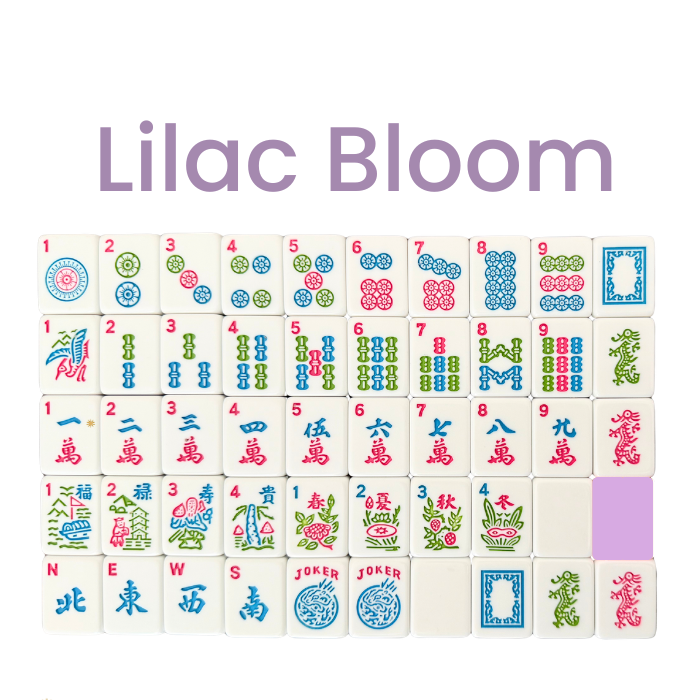 Mahjong Studios – American Mahjong Tile Set Butter Bloom: Lilac Bloom