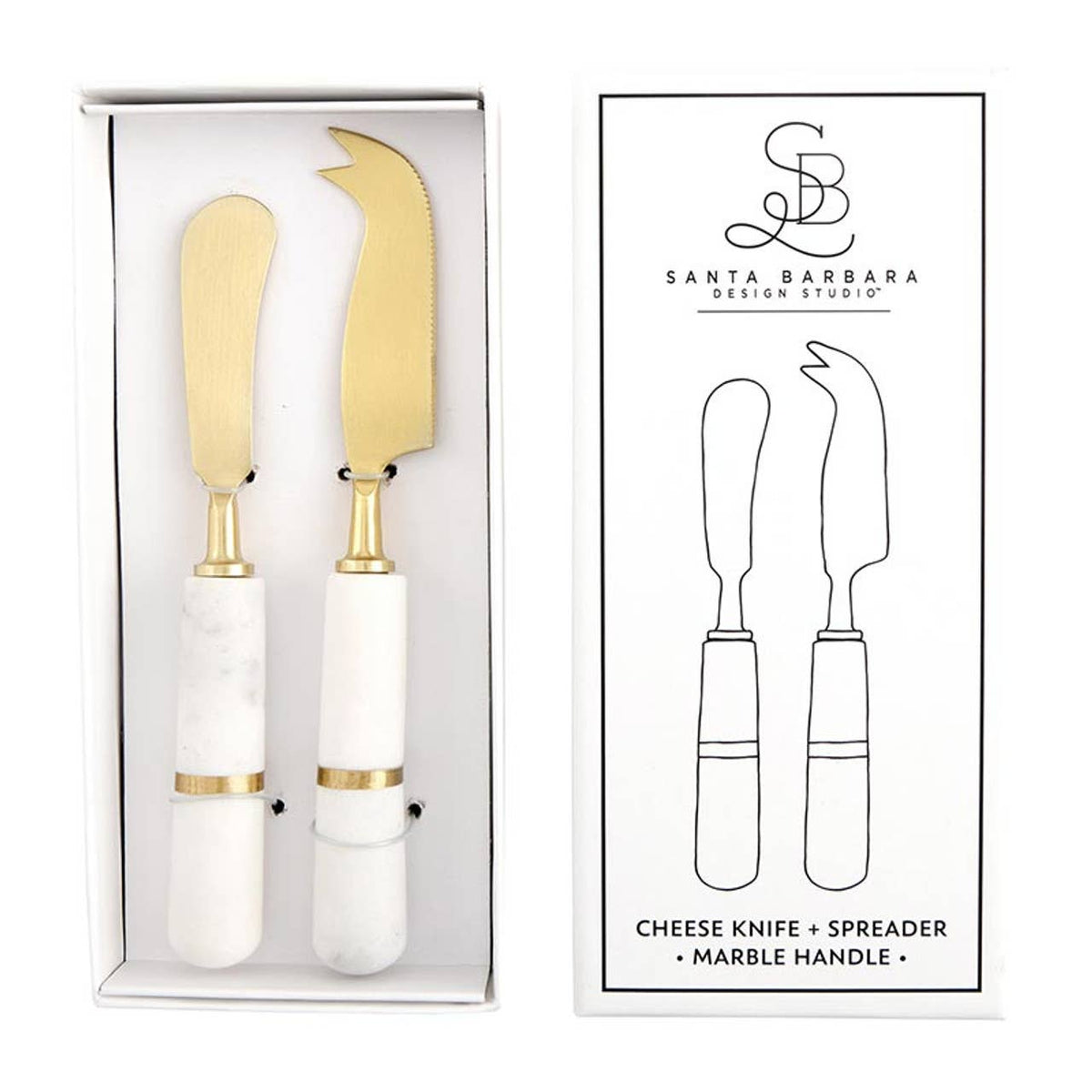 Marble Cheese Knives - Set of 2: Material