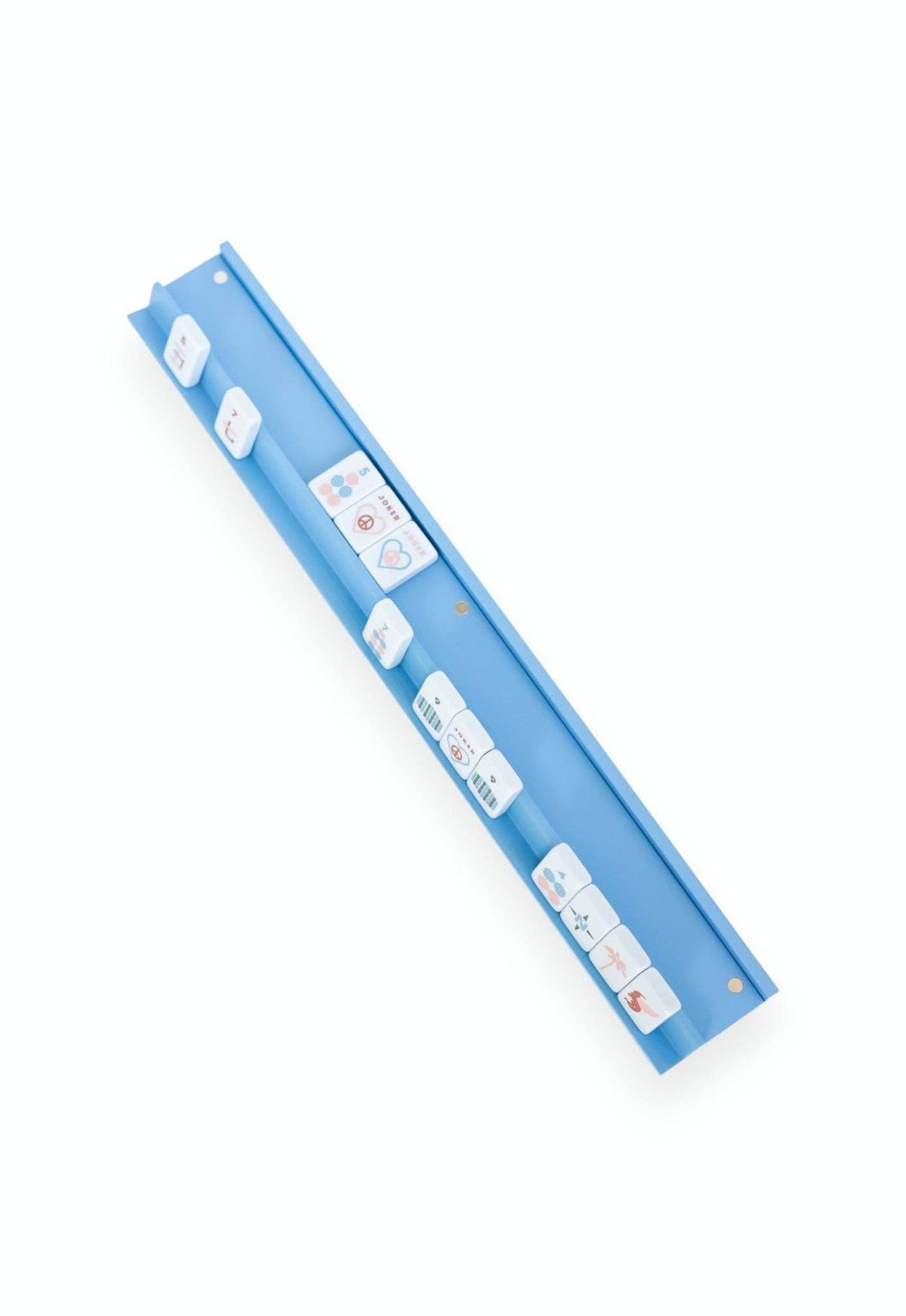Mahjong Racks & Pushers (Set of 4): French Blue