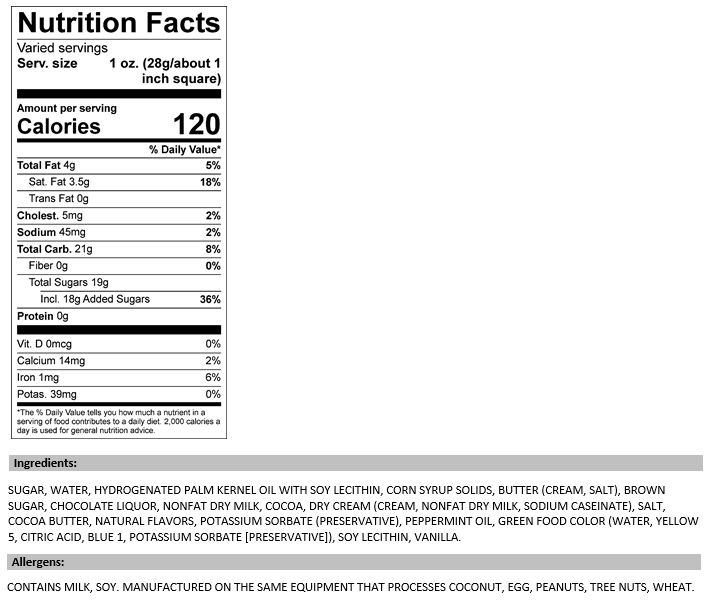 Mint Chocolate Swirl Fudge Bar