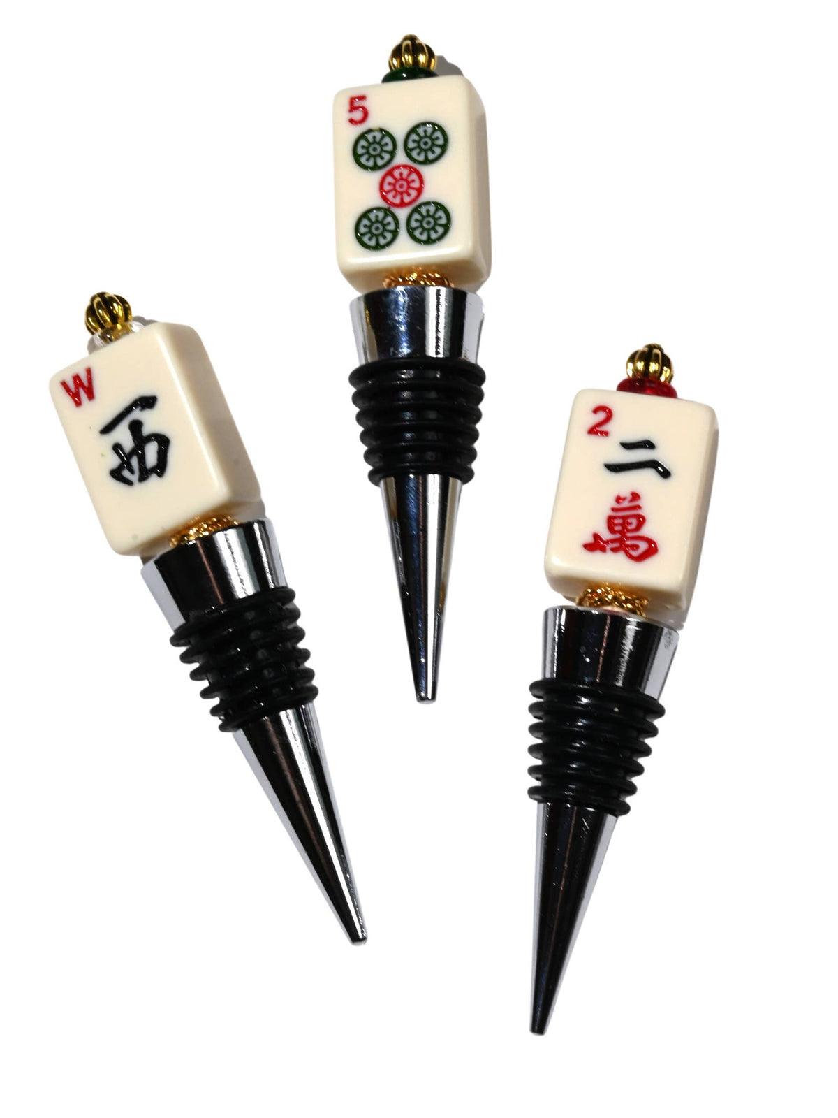 Mahjong Mah Jongg Tile Bottle Stopper with Real Tile