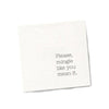 Twisted Wares - Funny Napkins 5"X5" 20 Pack (PLEASE MINGLE)