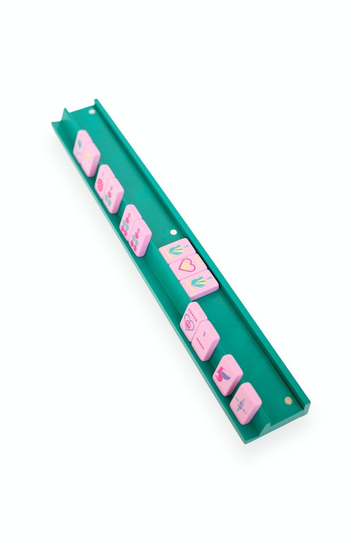 Mahjong Racks & Pushers (Set of 4): Aqua