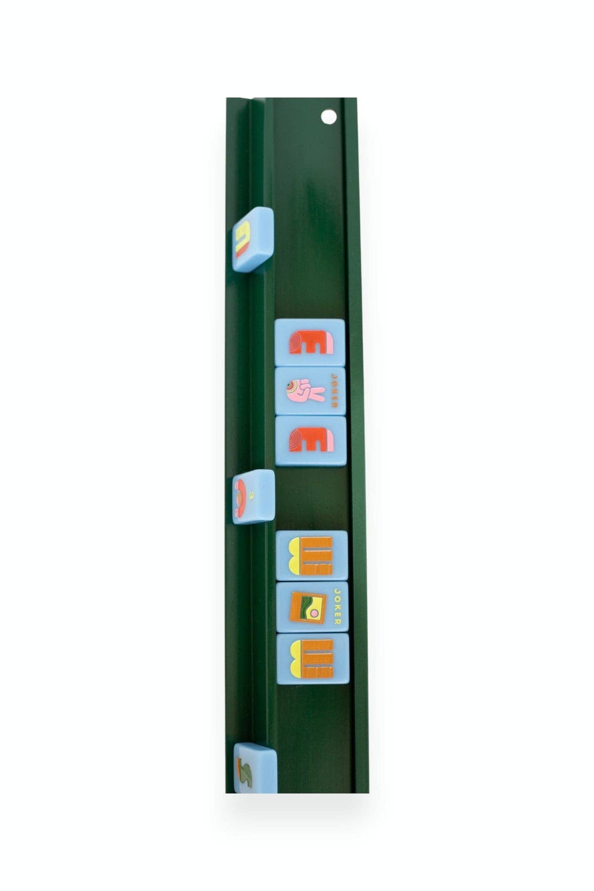 Mahjong Racks & Pushers (Set of 4): Dark Green