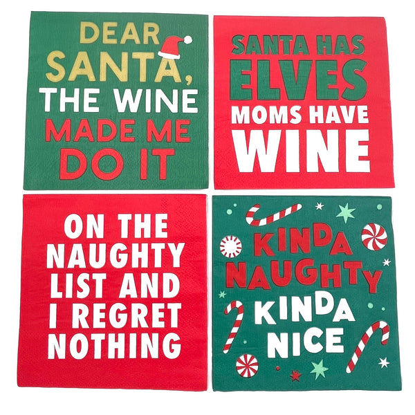 Christmas Cocktail Funny Napkins