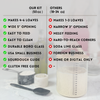 Sourdough Starter Kit with 50oz Glass Jar, Spatula & More
