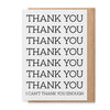Thank You Enough - Greeting Card