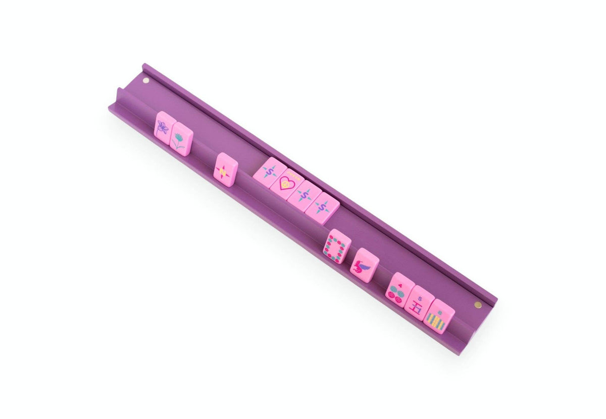 Mahjong Racks & Pushers (Set of 4): Purple