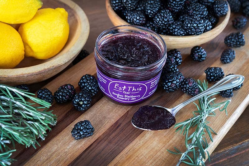 Seedless Blackberry Rosemary Jam : 7 OZ