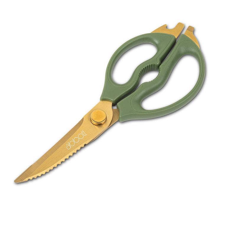 Multi Purpose Kitchen Shears-9"L: White