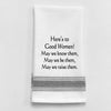 BB-H-10 White Kitchen Towel "Here's to good women…"