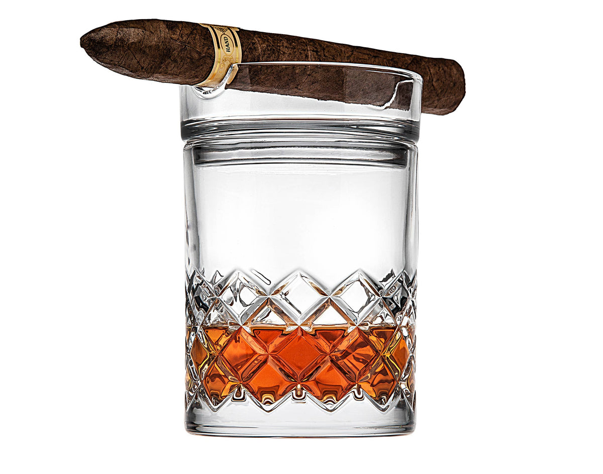 Hatch Cigar Double Old Fashion Glass