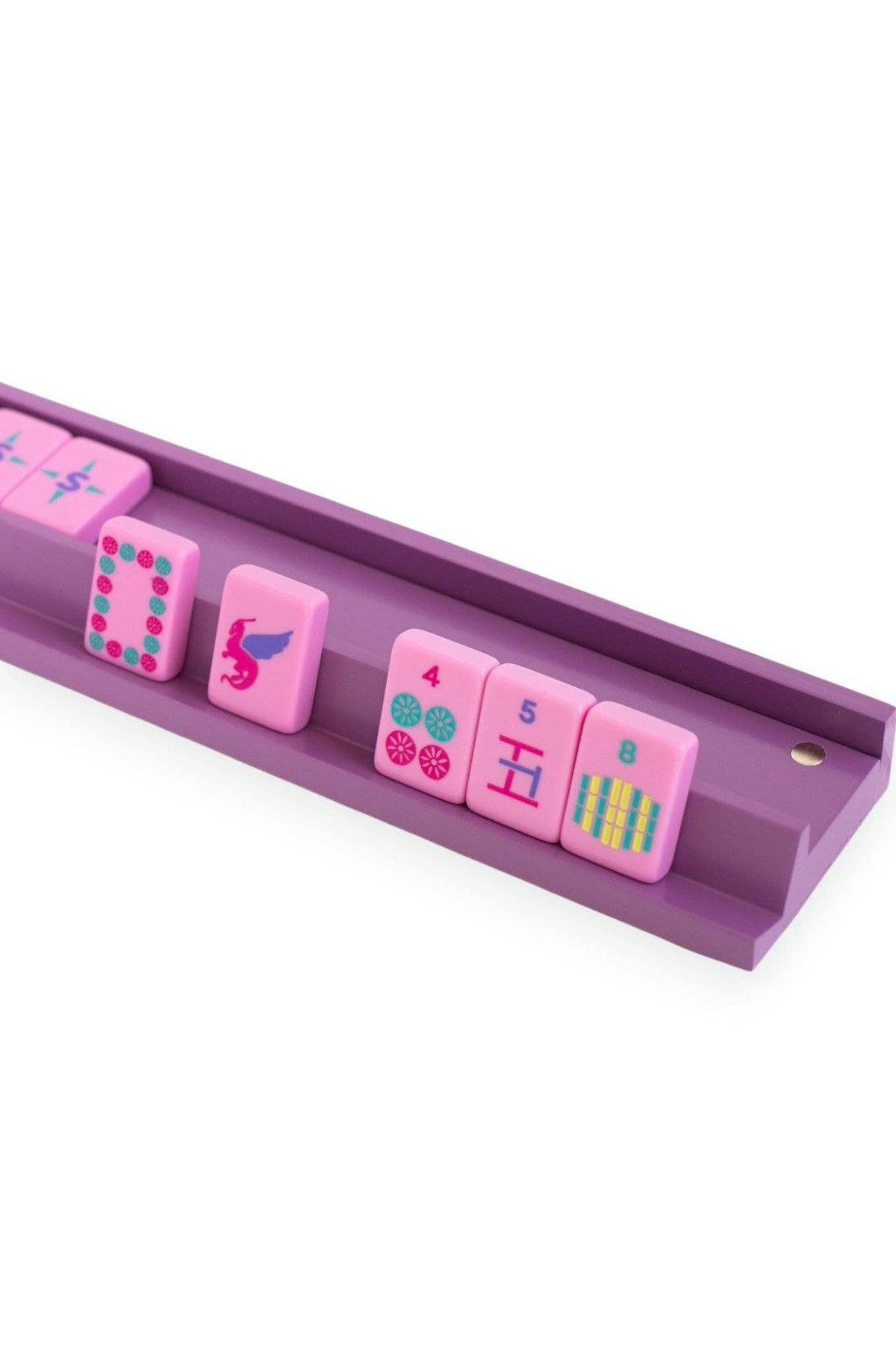 Mahjong Racks & Pushers (Set of 4): Purple
