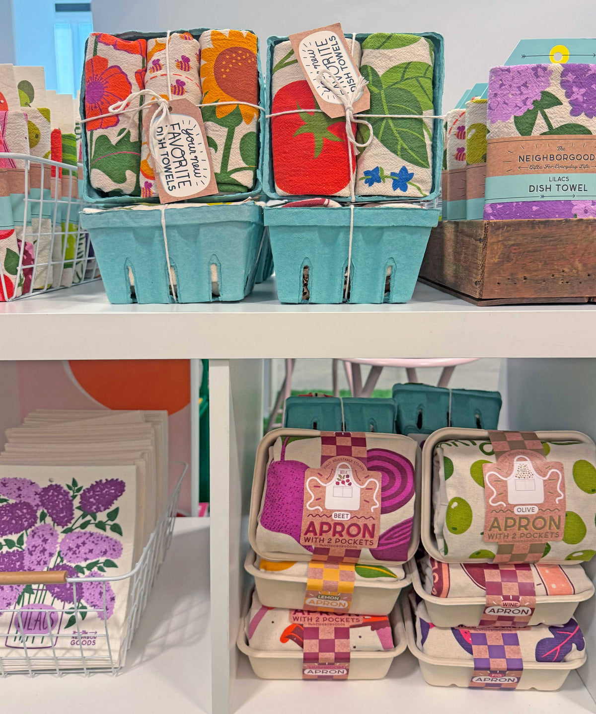 TOMATO BASIL (Tomato, Basil) - Tea Towel Set of 2