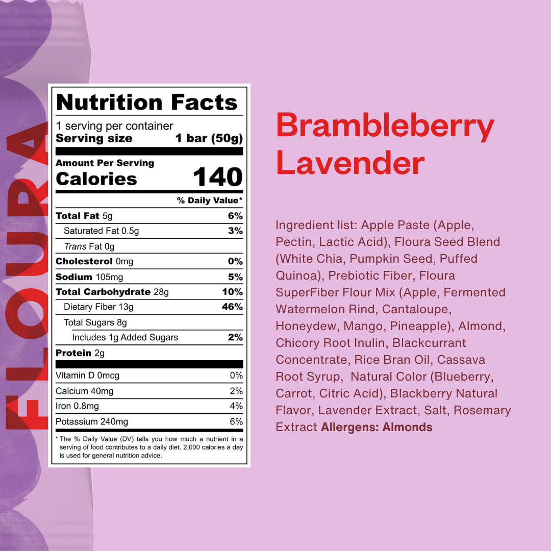 Brambleberry Lavender Floura FiberCrush Bar [10 Pack]