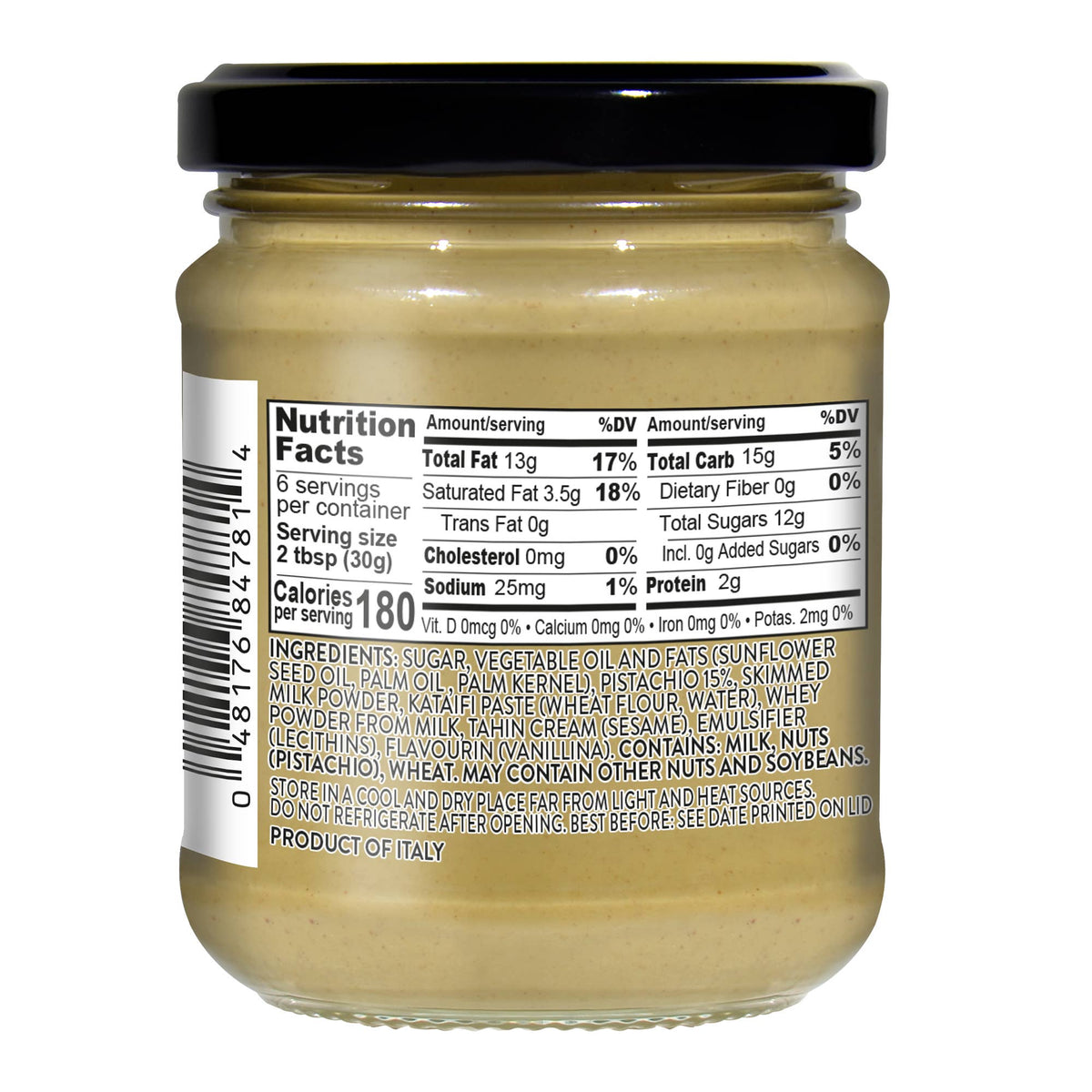 Mantova Dubai Pistachio Cream with Kataifi, 6.35 oz