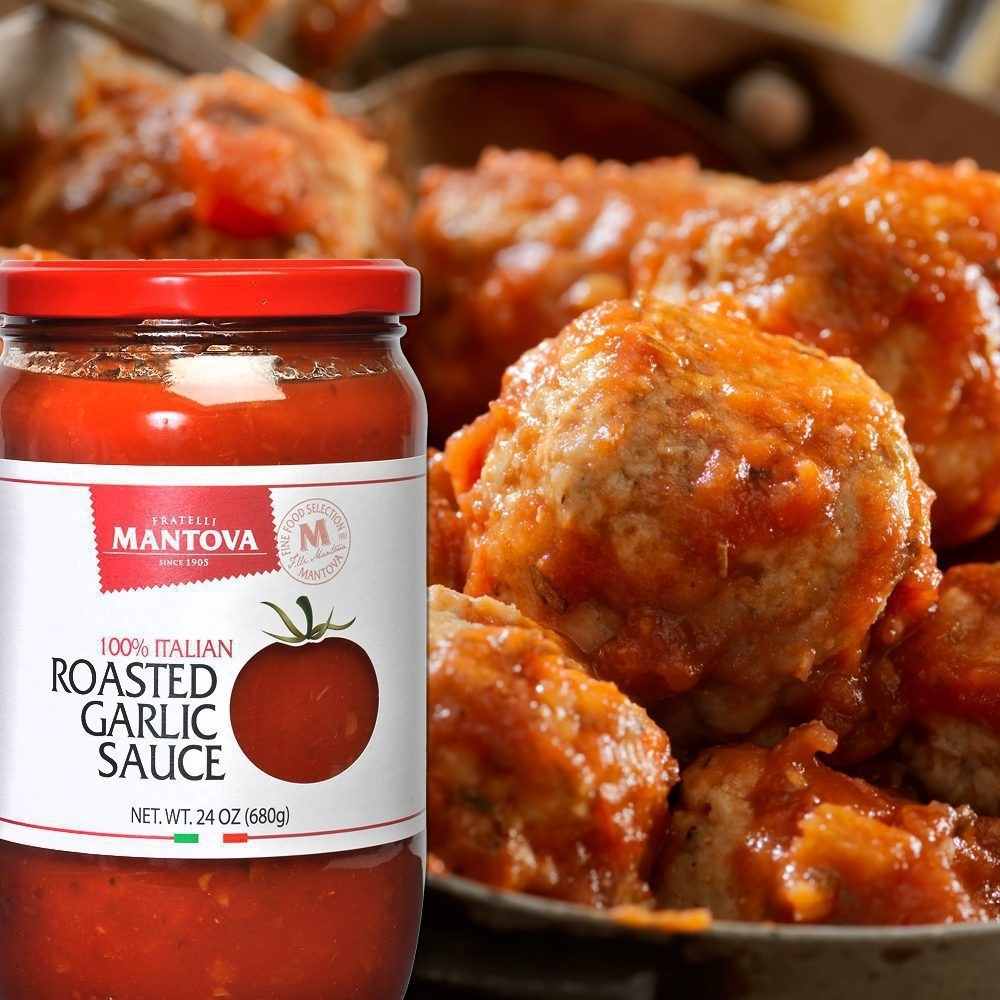Mantova Roasted Garlic Tomato Sauce, 24 oz.