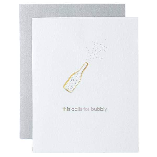 'This Calls for Bubbly!' - Congrats Card