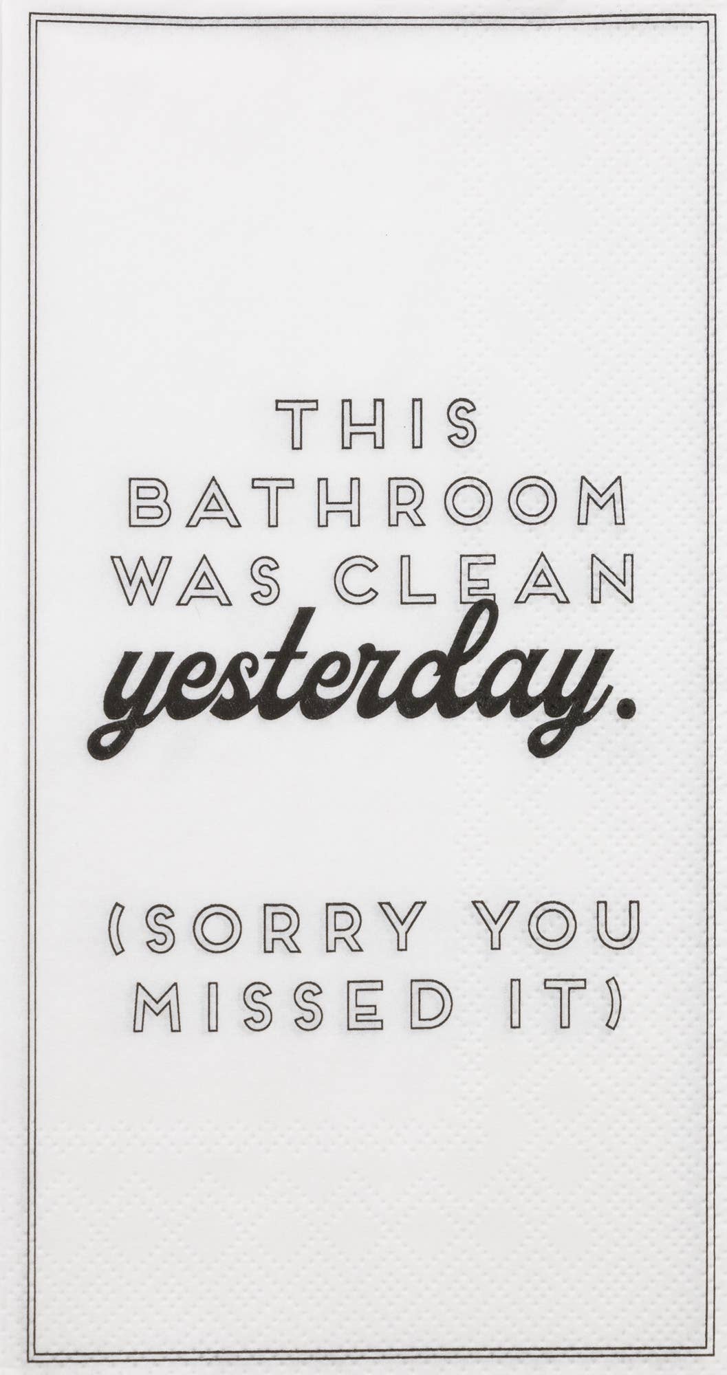Paper Guest Towel 16 Count - Clean Yesterday