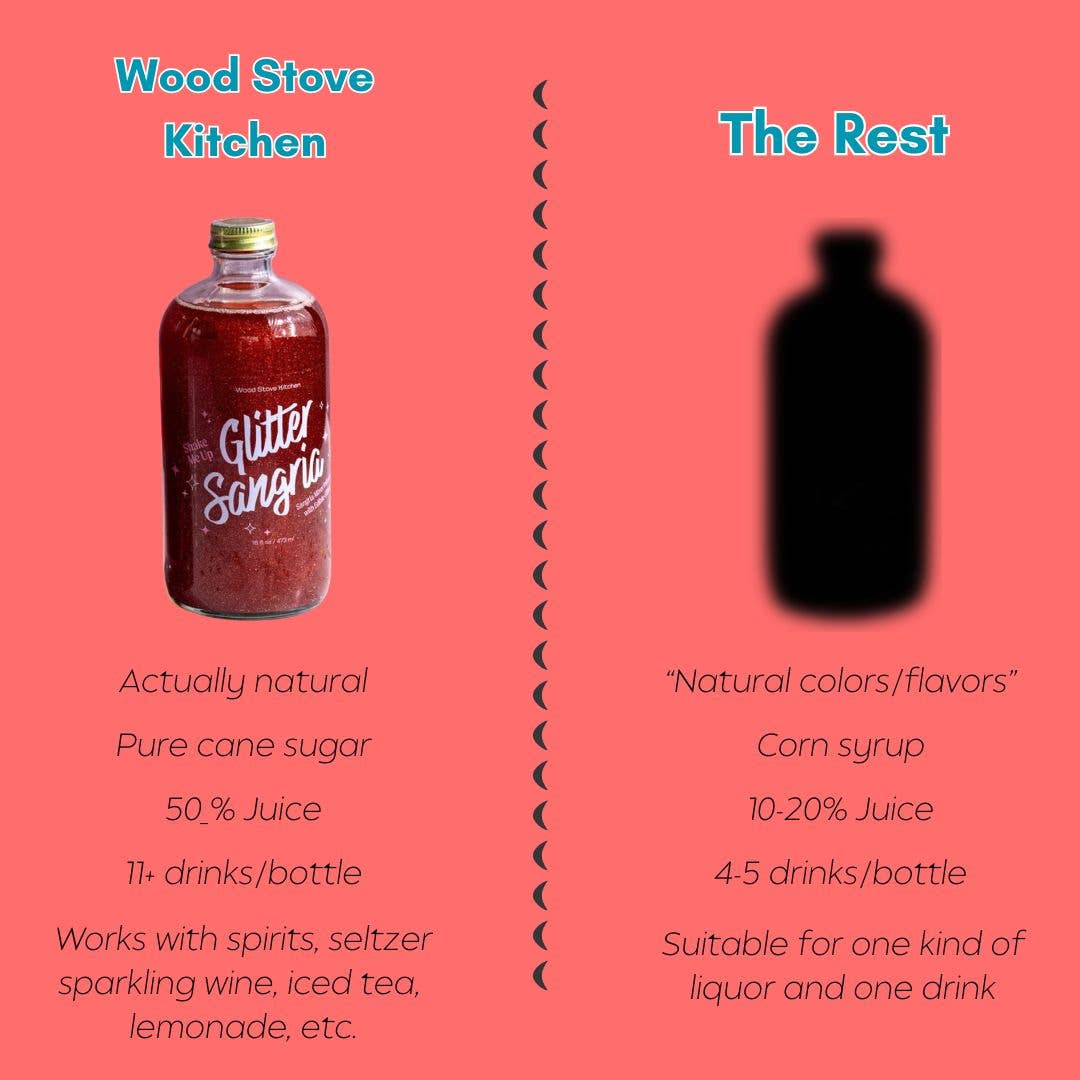 Glitter Sangria Cocktail Mix/Syrup, 16 fl oz