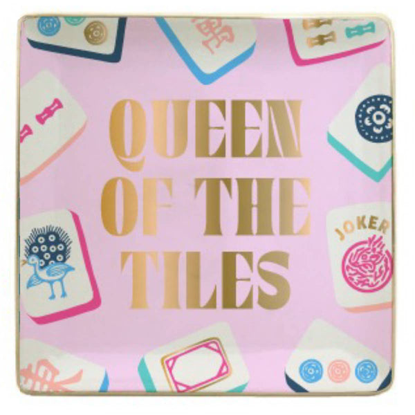 Ceramic Mahjong Trinket Tray