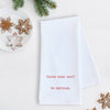Three Wise Men - Tea Towel - Christmas Décor: RED