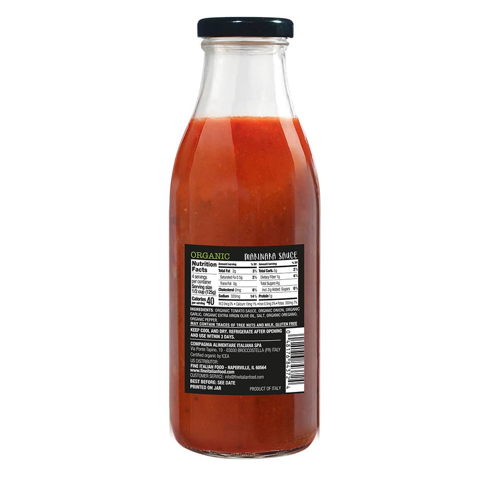 Mantova Organic Marinara Sauce, 17.6 oz.