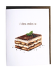I Tira-Miss-U Tiramisu Friendship Card—Rhinestone & Glitter