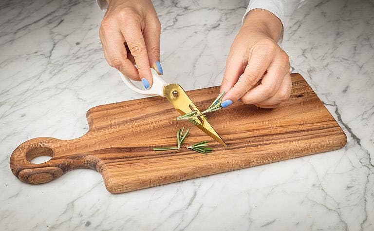 Multi Purpose Kitchen Shears-9"L: White