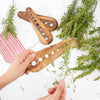 Olive Wood Herb Stripper – Handmade Kitchen Tool