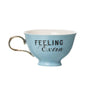 SALE Ceramic 5.12" Multicolor Feeling Extra Oversized Teacup