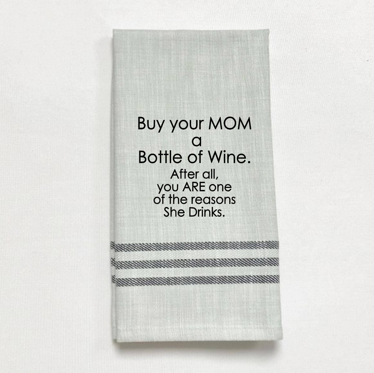 VF-B-91  Buy your mom a bottle of wine. After all,...: MEDIUM GREY - BLACK LINED TRIM